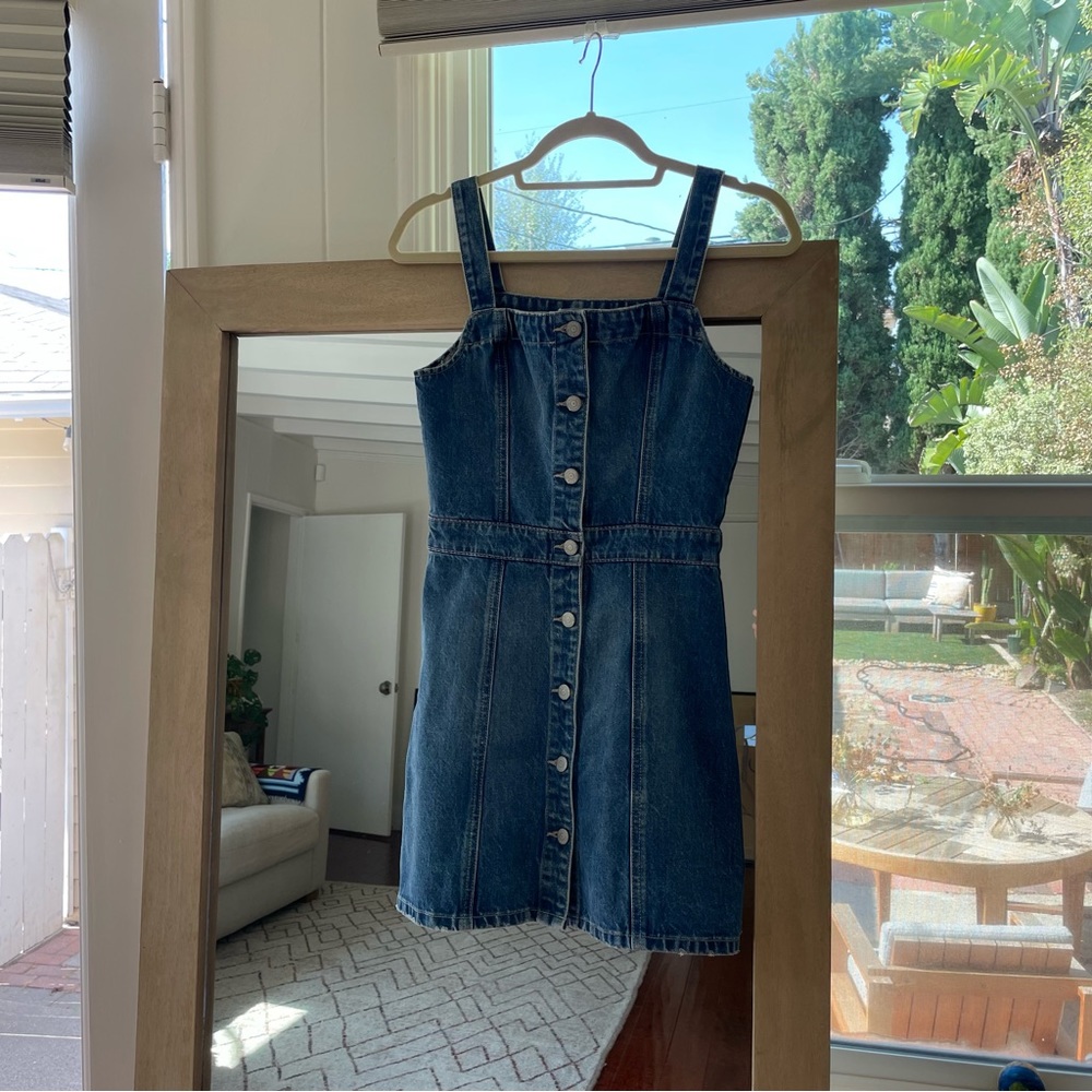 Super cute jean mini dress